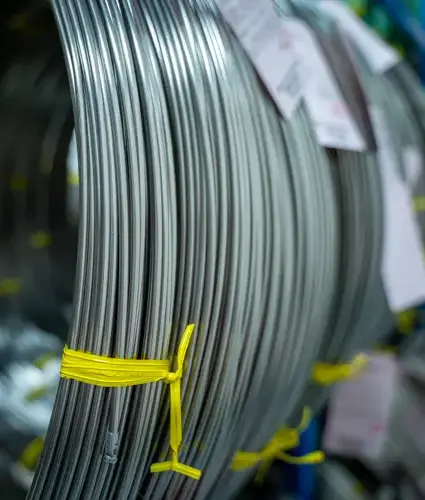 Close up of Mineral insulated thermocouple cable