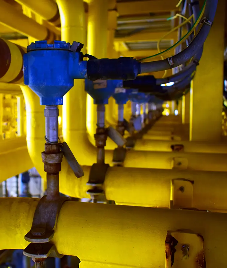 Example of Resistance temperature detectors in a factory